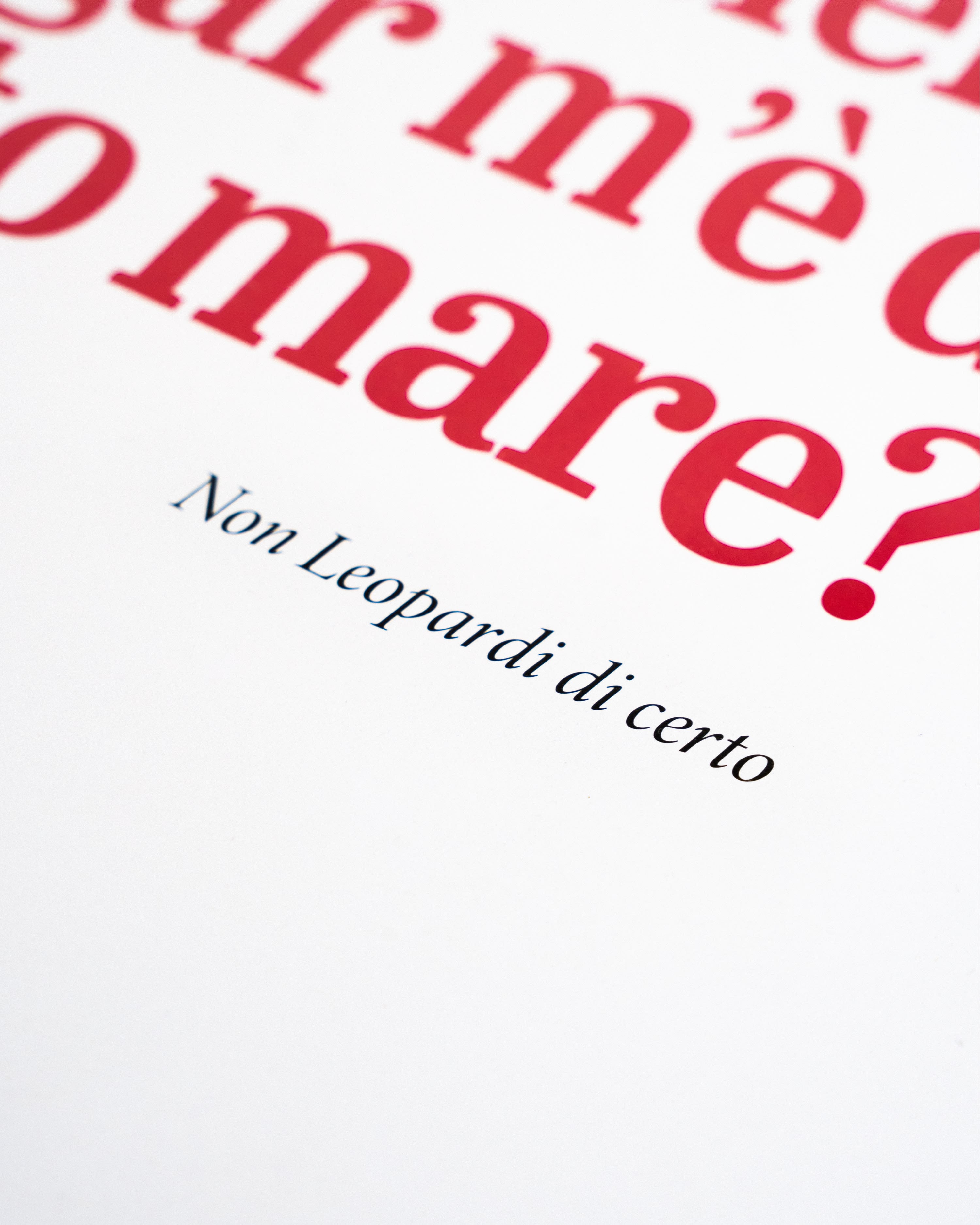 L'infinito?