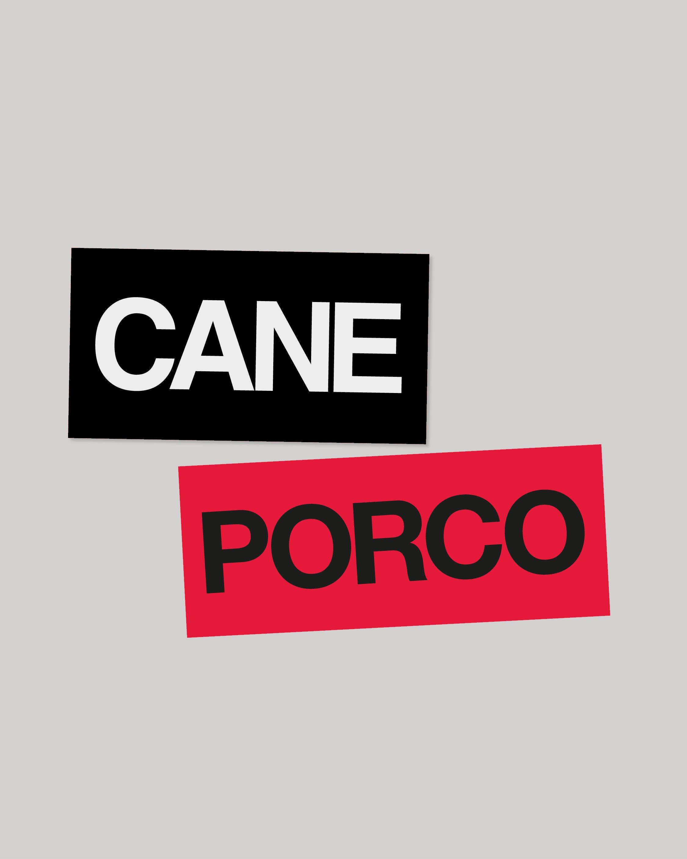 Adesivi Cane + Porco