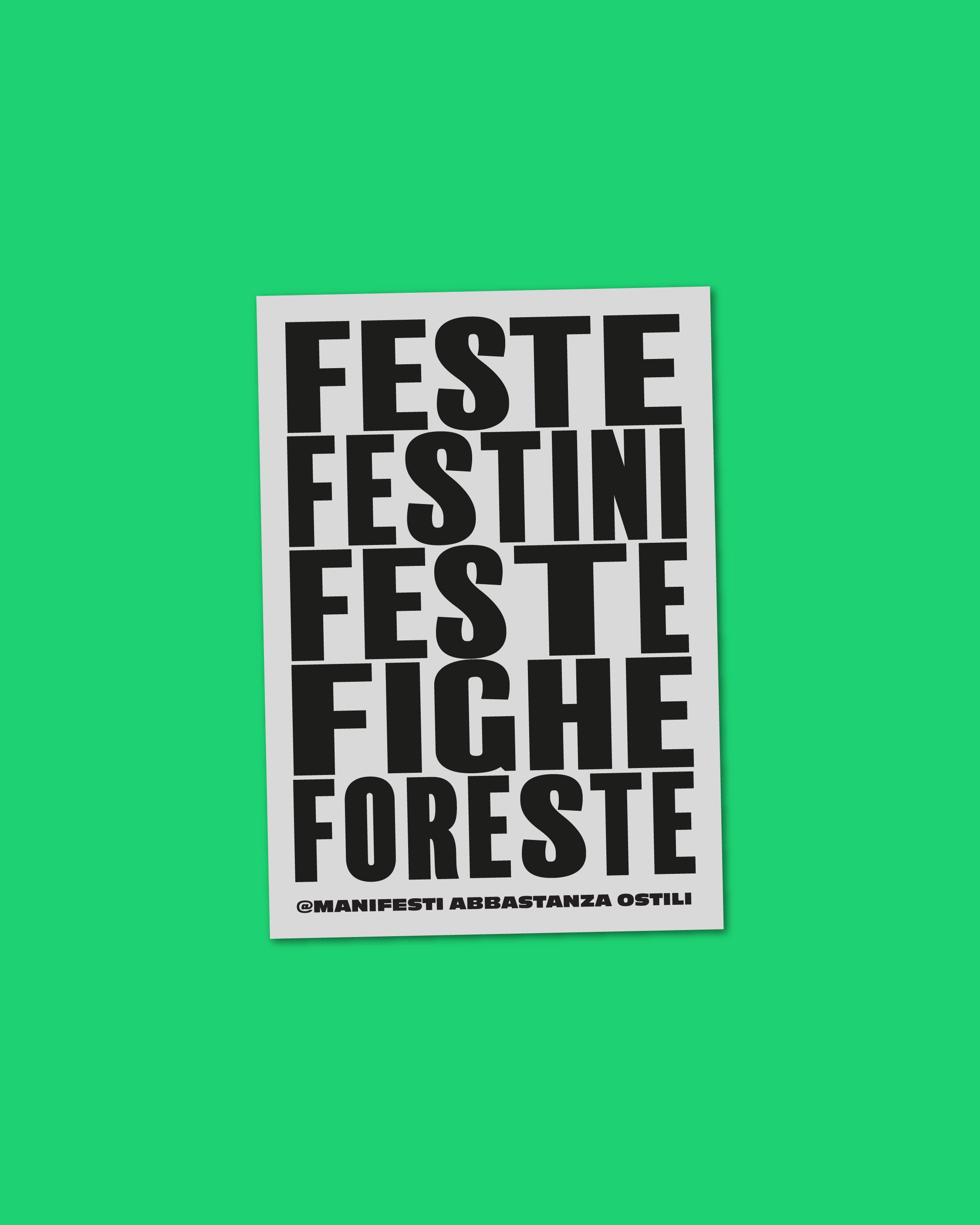 Adesivo Feste festini feste