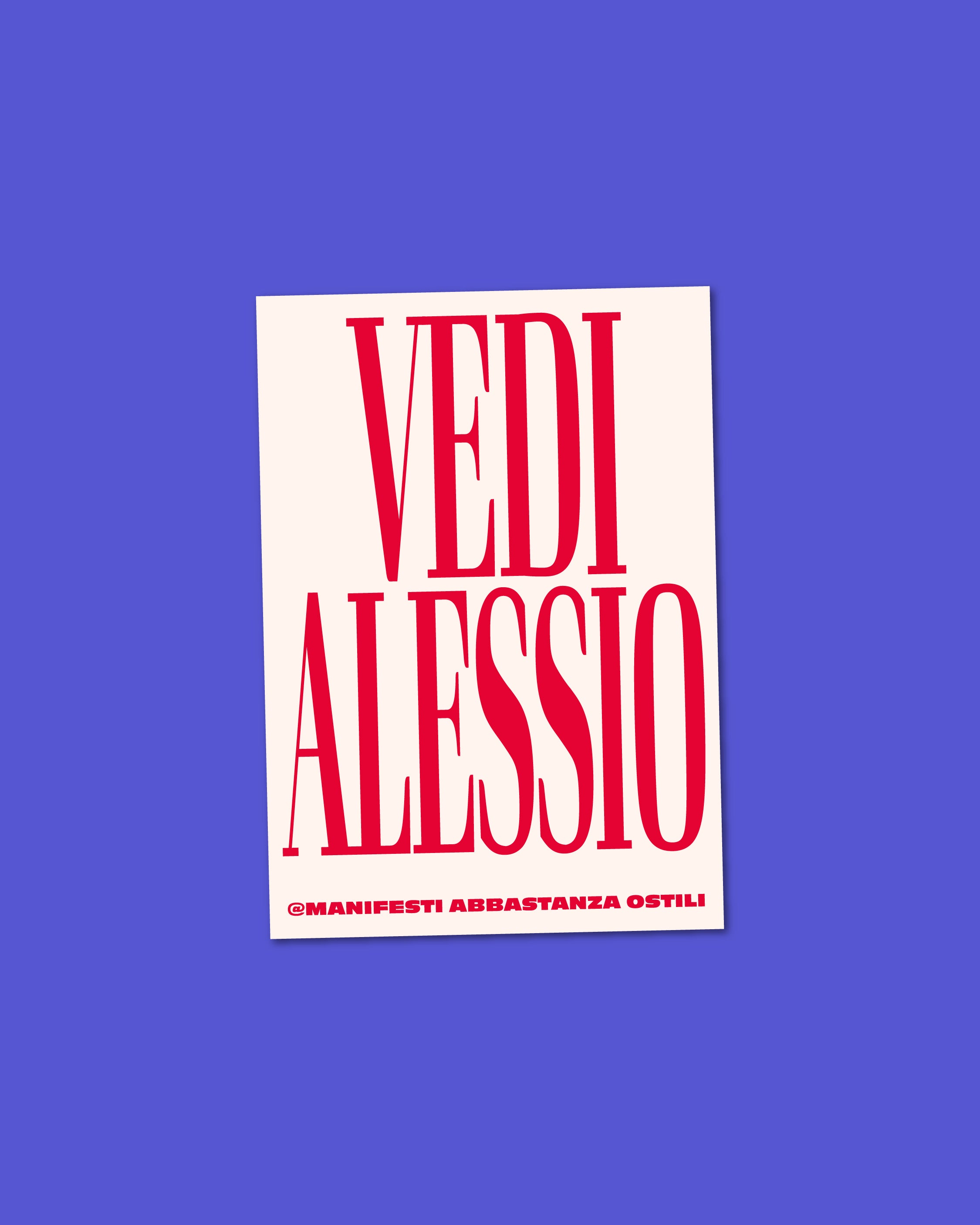 Adesivo Vedi Alessio